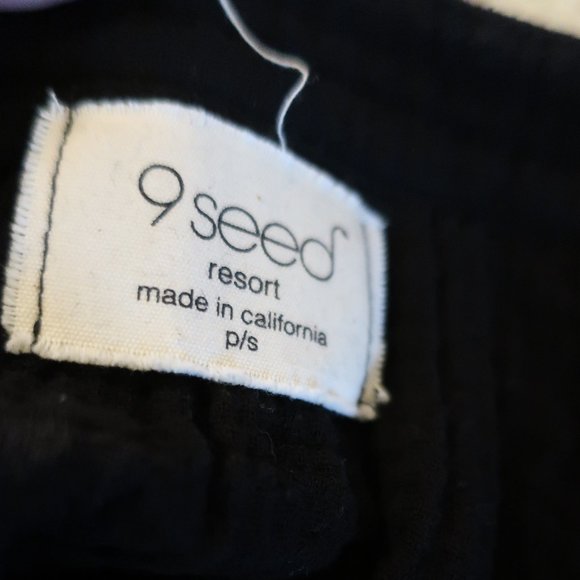 Womens 9Seed Resort Black Gauzy Top P/S * - Picture 12 of 12